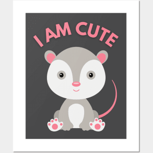 Iam only one Cute opossum Posters and Art